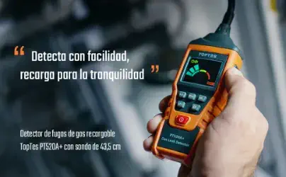 Detector de Gas Natural Recargable TopTes PT520A+ 3